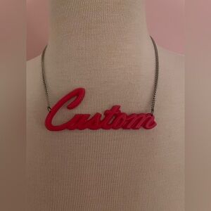 Custom Pink Necklace